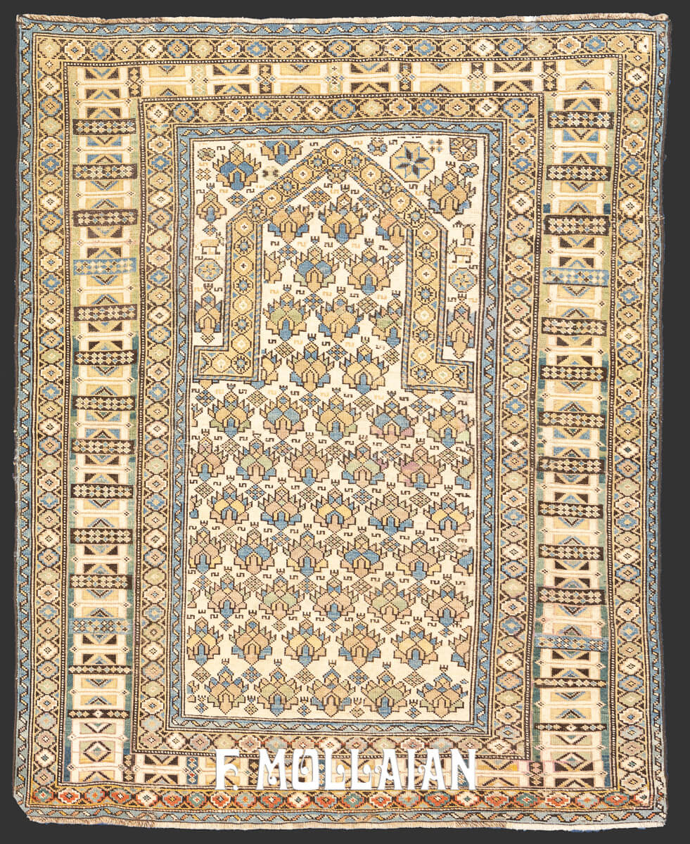 Antique Caucasian Daghestan Prayer-field Rug n°:14796777